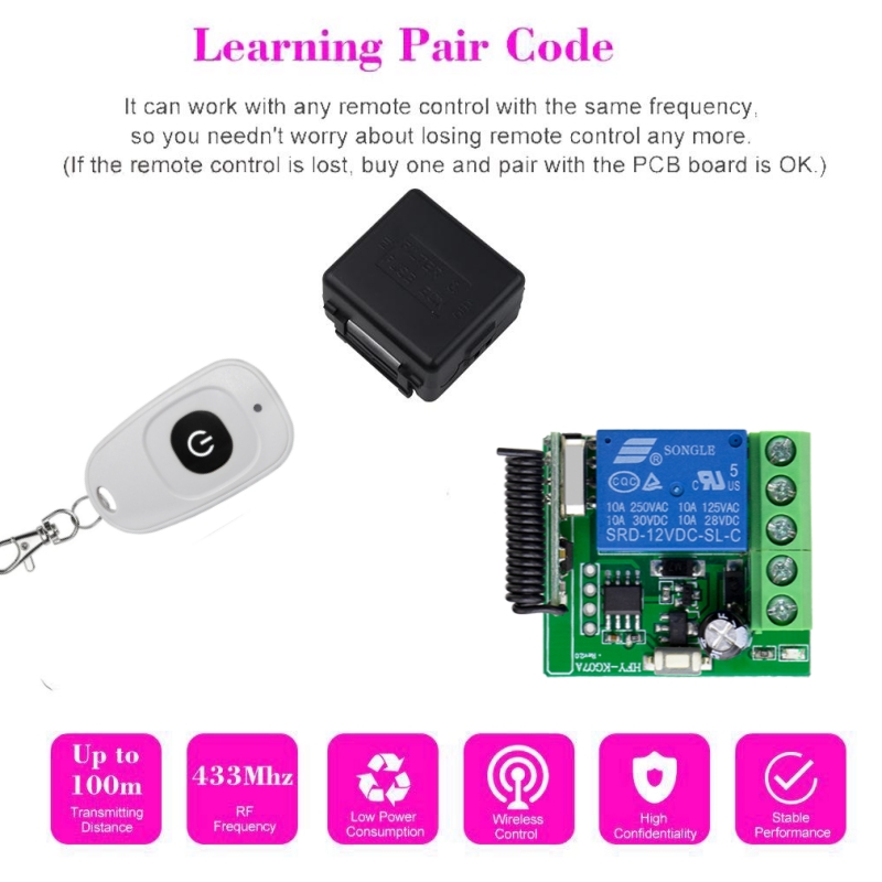 433MHz DIY Wireless Switch DC  - đánh giá và giá Diy Home Automation Controller