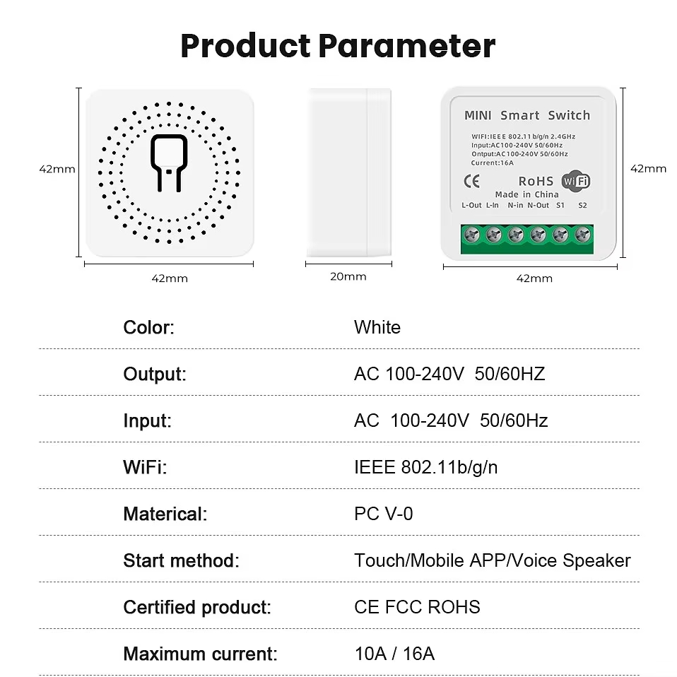 Mini 16A WiFi Switch Smart Lif - đánh giá và giá Home Automation Ideas