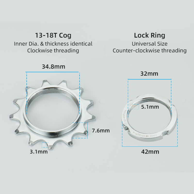 Xe Đạp Fixed Gear 13T 14T 15T  - đánh giá và giá Matter Hub Thread