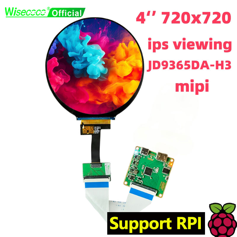 Wisecoco 4 Inch Round LCD Disp - đánh giá và giá Home Automation Raspberry Pi