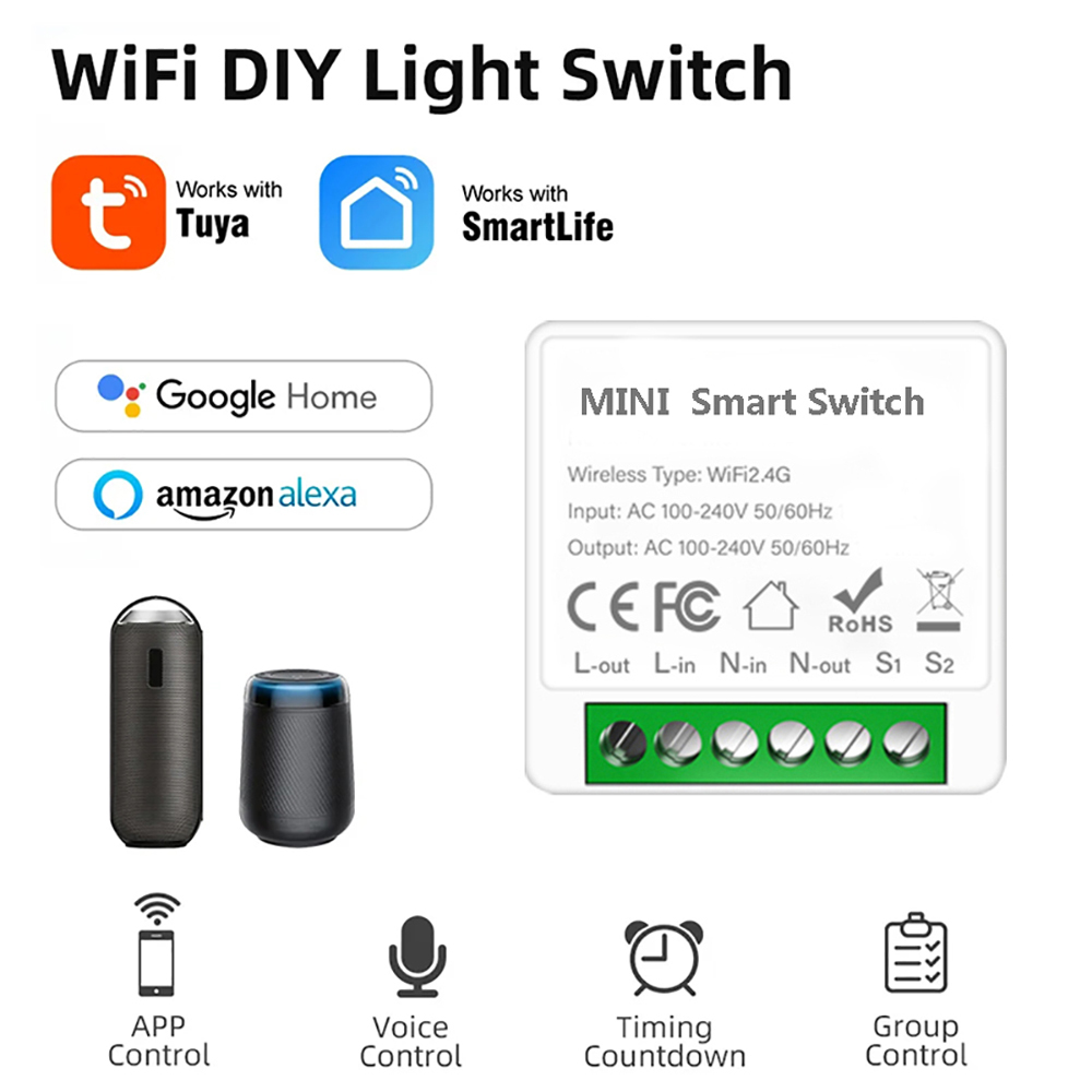 2 Way Control Tuya Mini 16A Wi - đánh giá và giá Diy Home Automation Controller