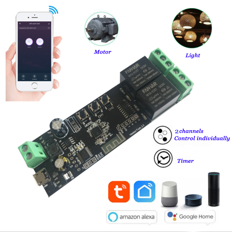 2CH Tuya Wifi Thông Minh Điều  - đánh giá và giá Diy Home Automation Controller