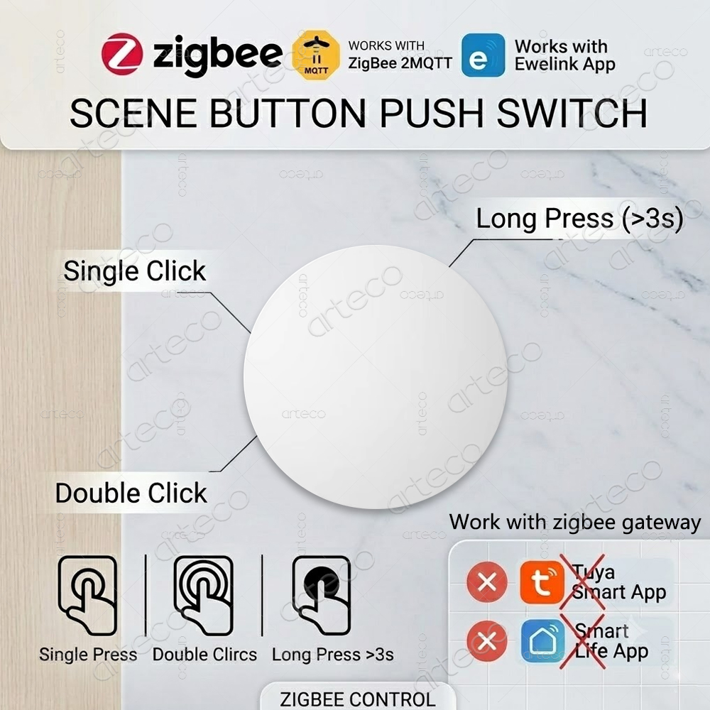 Zigbee Button Scene Switch Wir - đánh giá và giá Home Automation Ideas