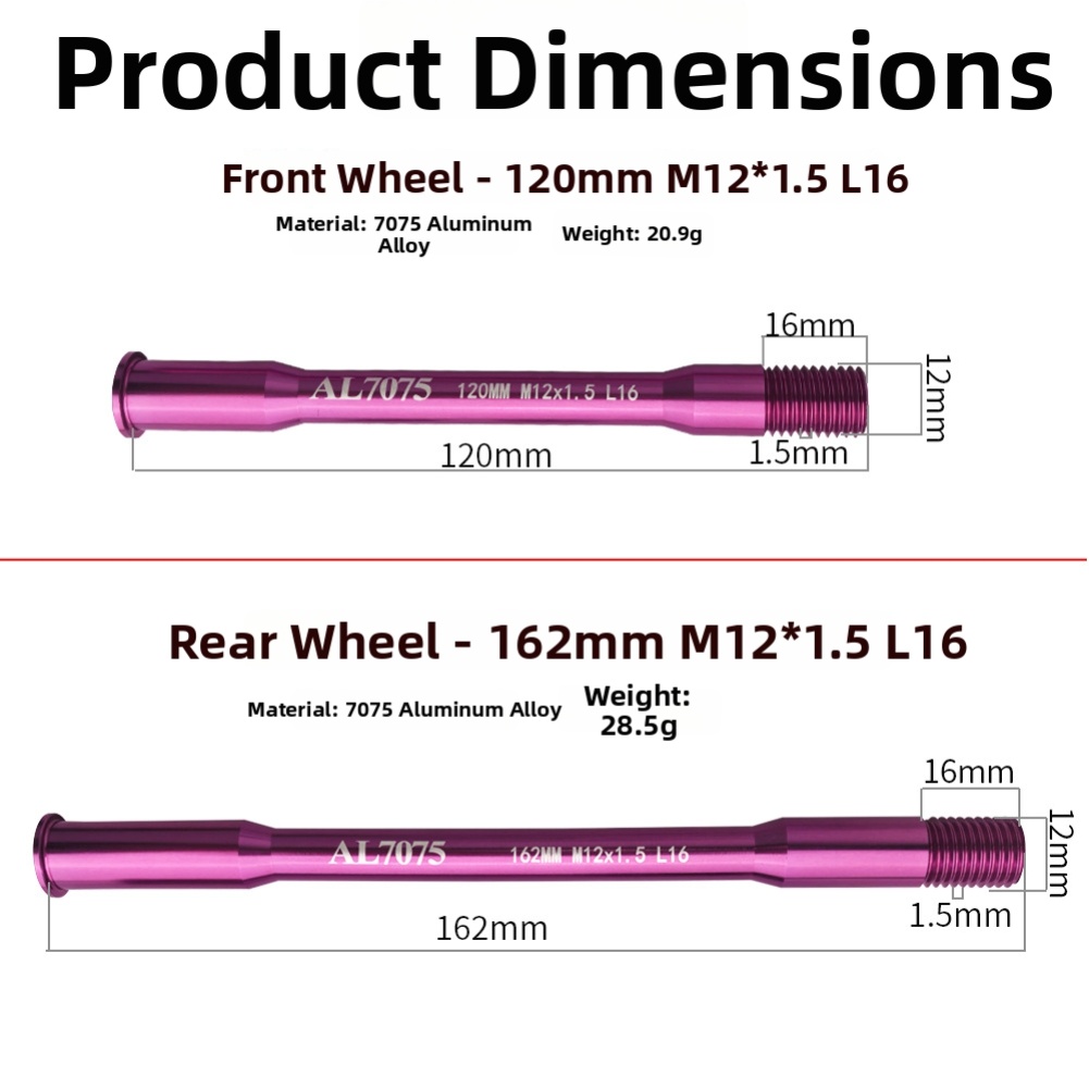 Bicycle Thru Axle AD350 300 50 - đánh giá và giá Matter Hub Thread